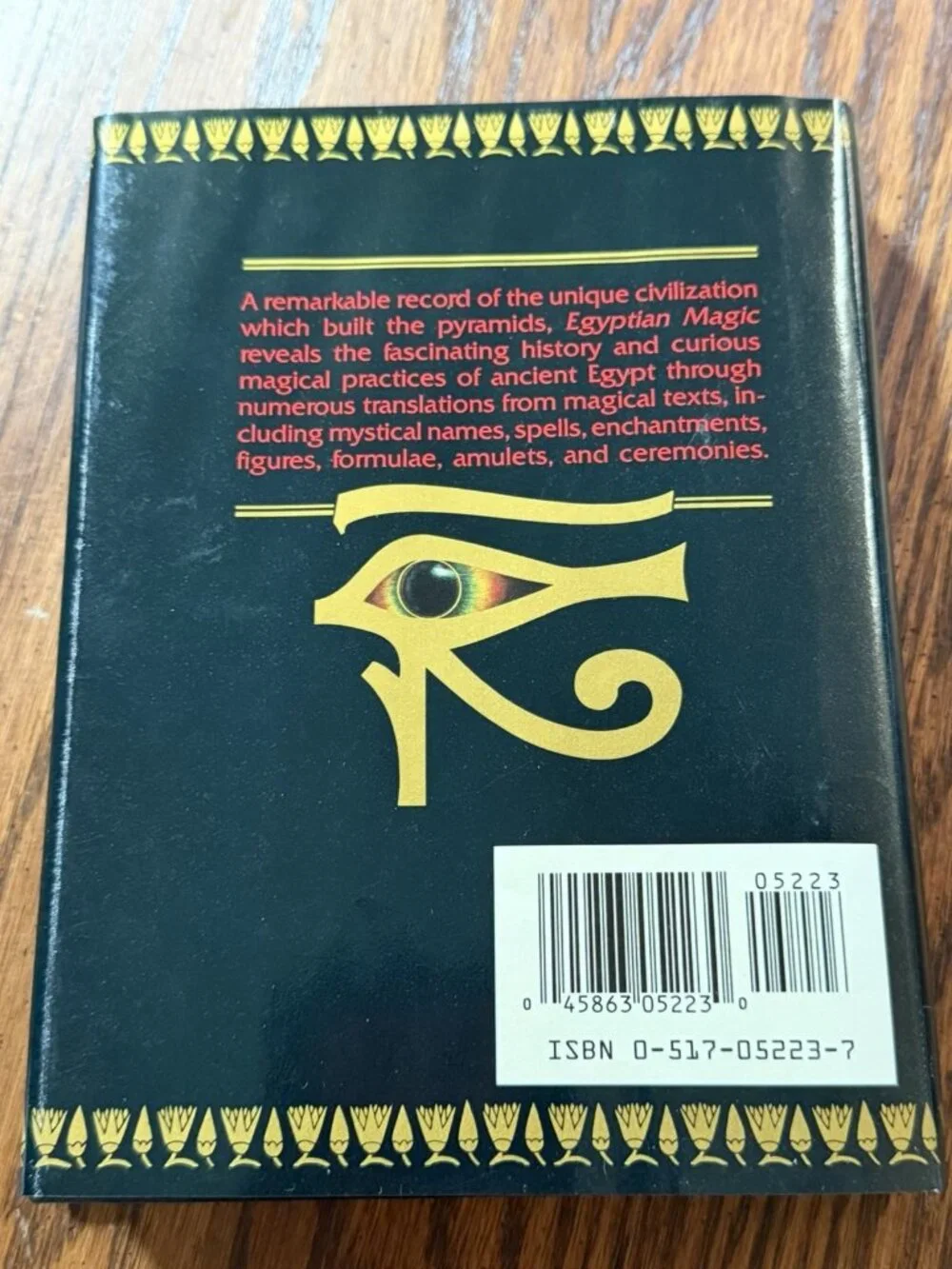 E. A. Wallis Budge Egyptian Magic 1991 Hardcover Ancient Egypt History Magic